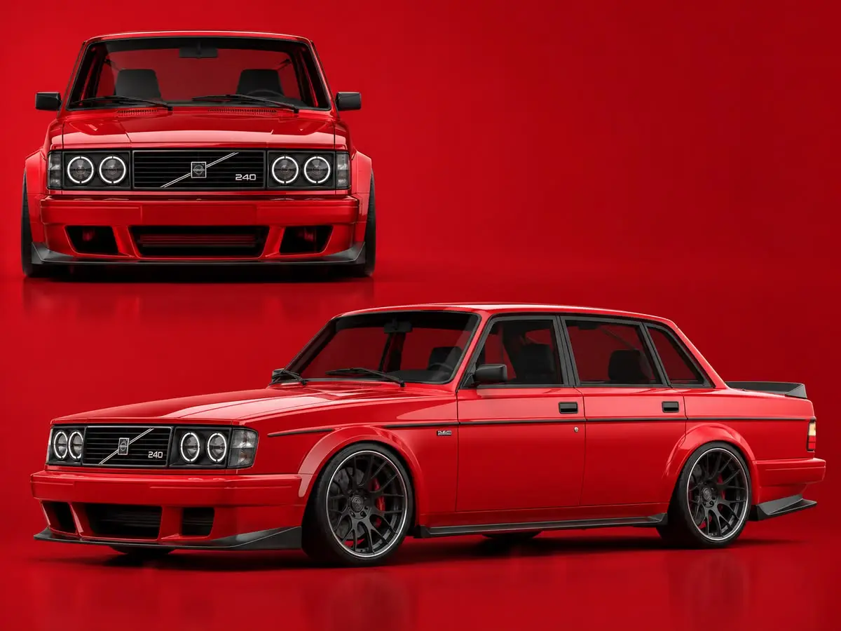 7 Inspirasi Modifikasi Volvo 240 dari Amerika yang Bikin Minder Mobil Modern